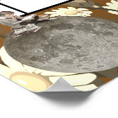 September 2025 Monatlicher Kalender astrologisch Poster (Ecke)