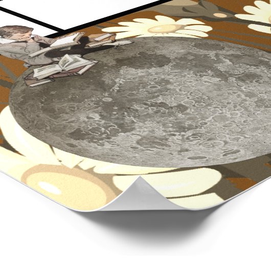 September 2025 Monatlicher Kalender astrologisch Poster (Ecke)