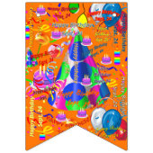 September, 24 Geburtstagsbanner Wimpelkette (Dritte Fahne)
