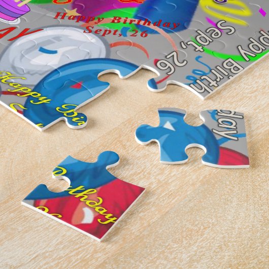September, 26 Geburtstag Jigsaw Puzzle (Seite)