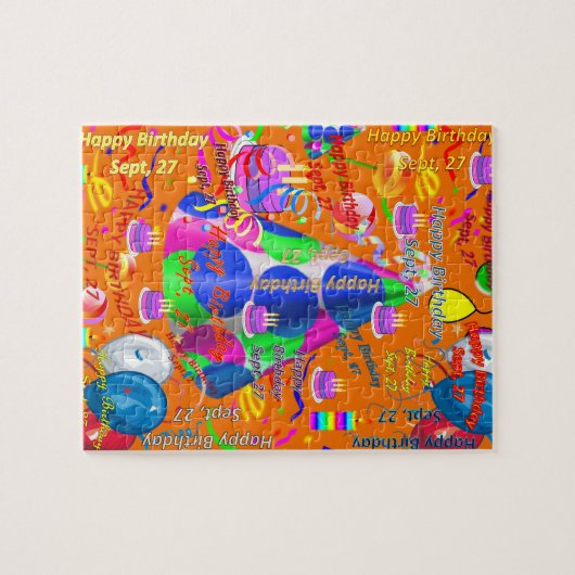 September, 27. Geburtstag Jigsaw Puzzle (Horizontal)