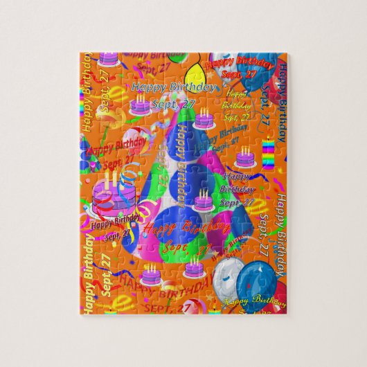September, 27. Geburtstag Jigsaw Puzzle (Vertikal)