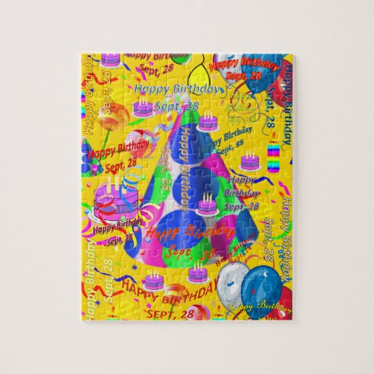 September, 28 Geburtstag Jigsaw Puzzle (Vertikal)