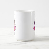September-Aster-Blume mit Birds Birth-Geschenk Kaffeetasse (Mittel)