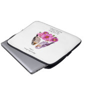 September-Aster-Blume mit Birds Birth-Geschenk Laptopschutzhülle (Vorne Knopf)