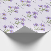 September-Aster-Blumen Geschenkpapier (Ecke)