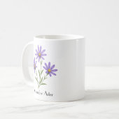 September-Aster-Blumen Kaffeetasse (Vorderseite Links)