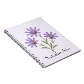 September-Aster-Blumen Notizblock (Rechte Seite)