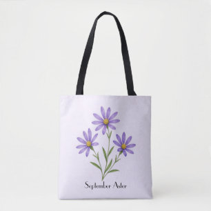 September-Aster-Blumen Tasche