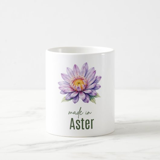 September-Aster-Blumen-Tasse | Kaffeetasse (Mittel)