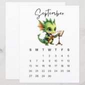 September Baby-Drache Kunstprint Gemütliche Fantas (Vorne/Hinten)