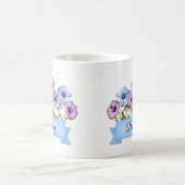 September Birth Aster Blume Personalisiert Kaffeetasse (Mittel)