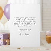 September Birth Flower Birthday Card | Asters Karte