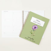 September Birth Flower Morning Glory Personalized Planer (Anzeige)