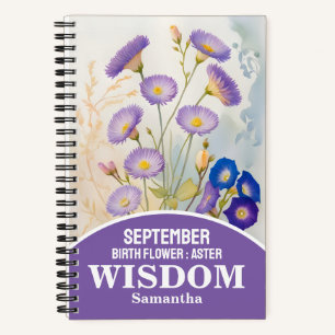 September Birth Month Blume Christlich Journal Notizblock