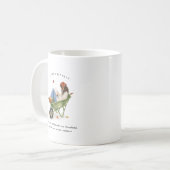 September Birth Month Girl | Monogram  Kaffeetasse (Vorderseite Links)