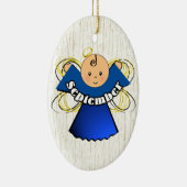 September Birthday Angel Keramikornament (Rechts)