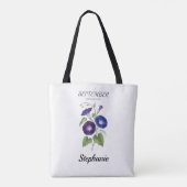 September Birthday Gift Birth Flower Morning Glory Tasche (Rückseite)