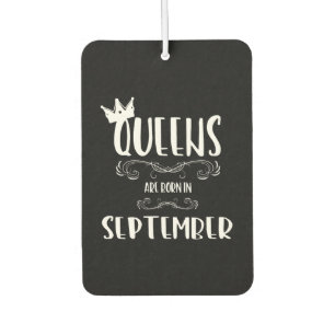 September birthday women ladies queen autolufterfrischer