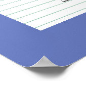 September Birthstone Sapphire Artwork Poster (Ecke)