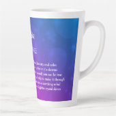 September Birthstone Sapphire Design Milchtasse (Rechts)