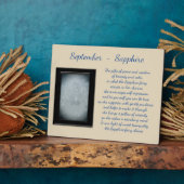 September Birthstone Sapphire Fotoplatte (Seite)