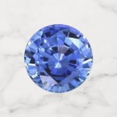 September Birthstone Sapphire Table Konfetti (Klein Vorderseite)