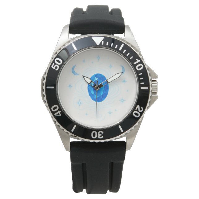September Birthstone Wristwatch – Sapphire-Inspire Armbanduhr (Vorderseite)