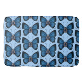 September Blue Butterfly Musterdesign Regal Badematte (Vorderseite)