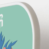 September Blume Individuelle Name Pickleball Schläger (Linke Seite)