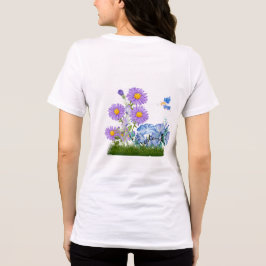 September Blume und Stein Tri-Blend Shirt