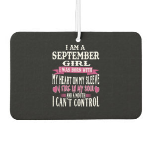 SEPTEMBER BORN GIRL FIRE IN MY SOUL AUTOLUFTERFRISCHER