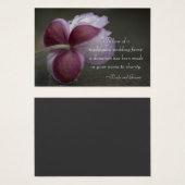 September Charm Wedding Wohltätigkeit Fevor Card (Vorne & Hinten)