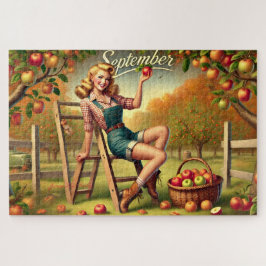 September Country Harvest Button-Up Puzzle