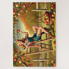 September Country Harvest Button-Up Puzzle