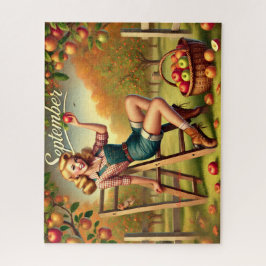 September Country Harvest Button-Up Puzzle