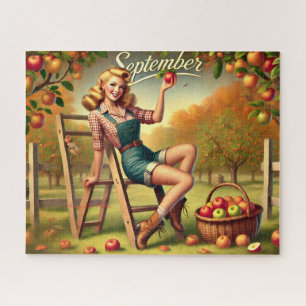 September Country Harvest Button-Up Puzzle