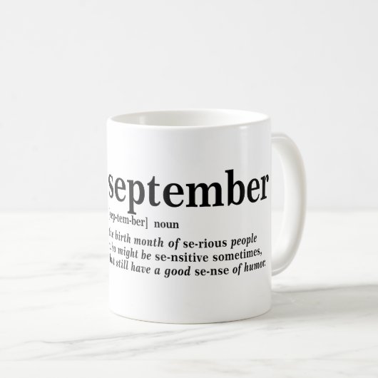 September Definition Kaffeetasse (VorderseiteRechts)