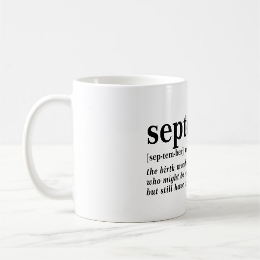 September Definition Kaffeetasse (Links)