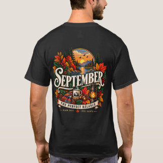 September Die perfekte Balance Vintage Herbst T-Sh T-Shirt