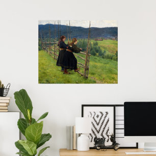 September durch Erik Werenskiold Poster
