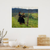September durch Erik Werenskiold Poster (Küche)