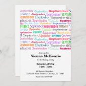 September Einladung (Vorne/Hinten)