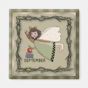 September-Engel/feenhafter Monats-Magnet Magnet