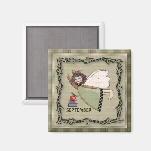 September Engel/Mairy Month Magnet (Vorderseite/Rückseite)