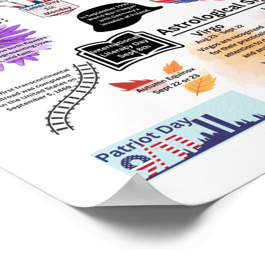 September Fun Facts Poster (Ecke)