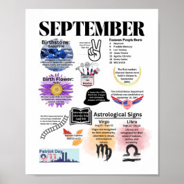 September Fun Facts Poster