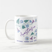 September-Geburtsblume Benutzerdefinierter Name Pr Kaffeetasse (Links)