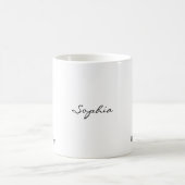September-Geburtsblumen-Tasse – Aster Kaffeetasse (Mittel)