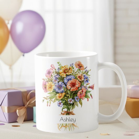 September-Geburtsblumen-Tasse | Astern Kaffeetasse